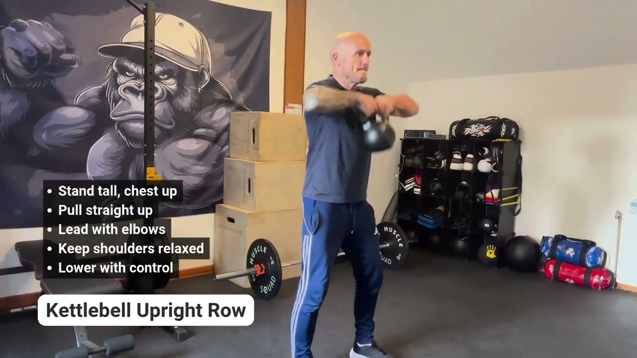 Kettlebell Upright Row: Build Stronger Shoulders and Upper Traps