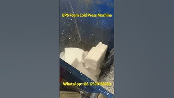 EPS Foam Cold Press Recycling Machine♻️ - Efficient Waste Foam Compression🌍✨#epsfoam #coldpress