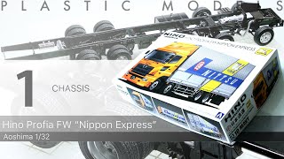 Aoshima 1/32 日野プロフィアFW 日本通運 ペリカン便 製作記 1 Hino Profia FW "Nippon Express" - 青22号