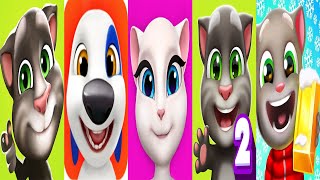 My Talking Angela Vs Talking Tom 2 Talking Tom Vs Talking Hank Vs Talking Tom D Run Gameplay
