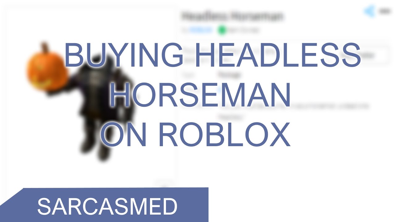 Headless horseman roblox catalog