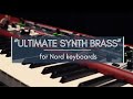 Nord Electro/Stage/Wave/Piano Soundset - "Ultimate Synth Brass Collection" - NO TALKING DEMO