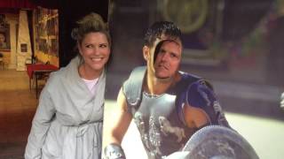 Jim Harbaugh Reciting ‘Gladiator’ Lines Behind a Gladiator Display | ESPN
