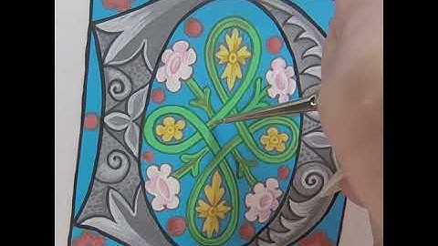 Learn how to create this fifteenth century illuminated D
