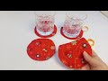 Base de copos para o Natal - Fácil de fazer / Coaster for Christmas - Easy to make