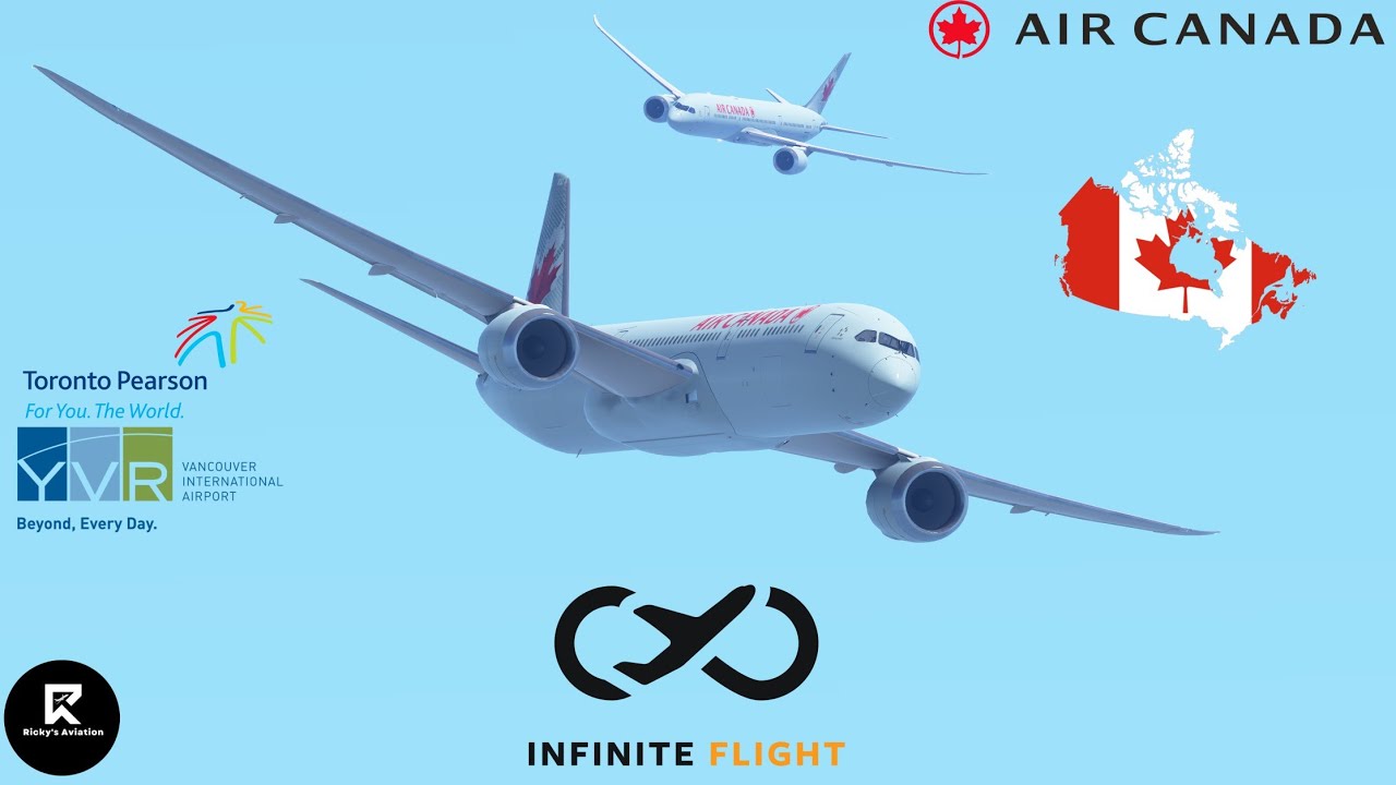 Infinite Flight Timelapse Toronto (YYZ) to Vancouver (YVR) Air