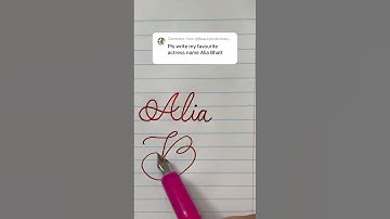 @aliabhatt #calligraphy #cursive #fountainpen #handwriting #lettering #shorts #aliabhatt