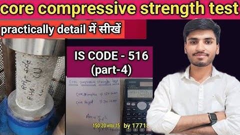 #concrete core compressive strength test. | in material testing laboratory #civilengineering