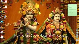 How to Use Sticky Notes in Windows Video by Krishna Das screenshot 5