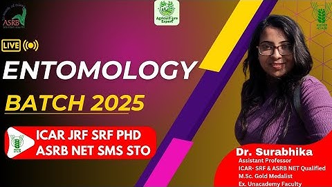 Entomology Batch Complete Information | Dr. Surabhika | Latest ICAR ASRB Pattern| Agriculture Expert