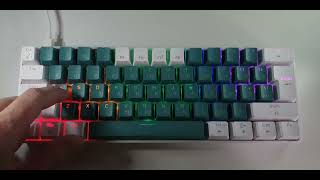 ZIYOU LANG T60 механічна клавіатура ігрова RGB червоні світчі