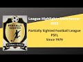 Partially sighted football league psfl league highlights manchester january 2022