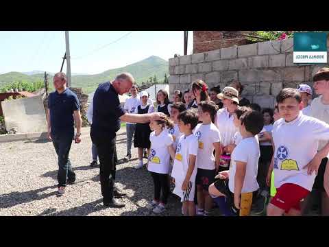 შოთა რეხვიაშვილმა ბოლნისში ახალი 2 სტადიონი გახსნა