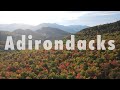 Bird&#39;s-eye view of the Adirondack Mountains in Fall