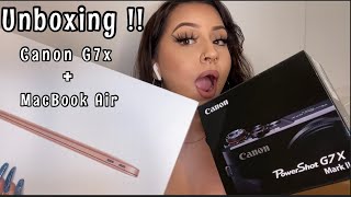 Canon G7x Mark ii &amp; MacBook Air 2019 unboxing !!