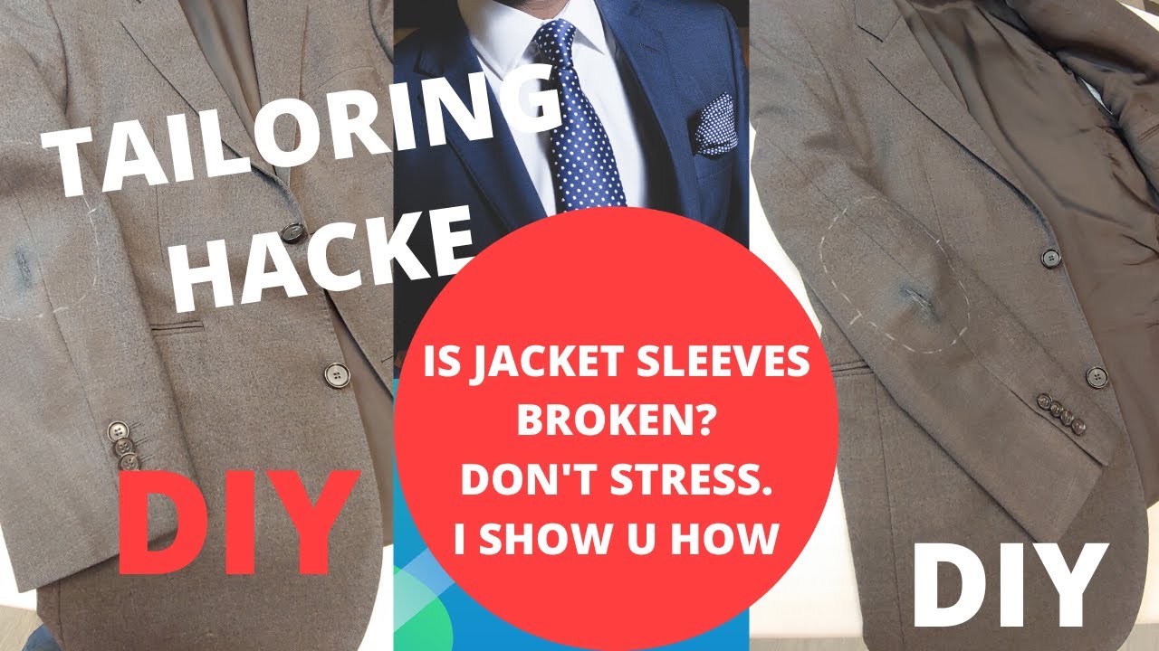 SEW A PATCH ON THE JACKET SLEEVE YouTube