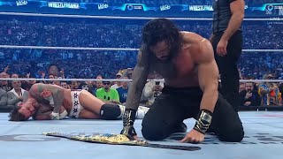 Roman Reigns Destroys Cm Punk Wins World Heavyweight Championship Wwe Wrestlemania 42 Results