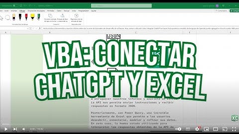 EXCEL VBA CONECTAR CON API CHAT GPT #Productividad #Excel #chatGPT