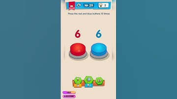 IQ Boost level 29 Press the red and blue buttons 10 times #iqboost #iq  #braintestsolution #explore