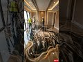 Glowing East African Oryx Epoxy Floor 🦌 Luxury Bedroom Transformation #interiordesign #epoxyfloor