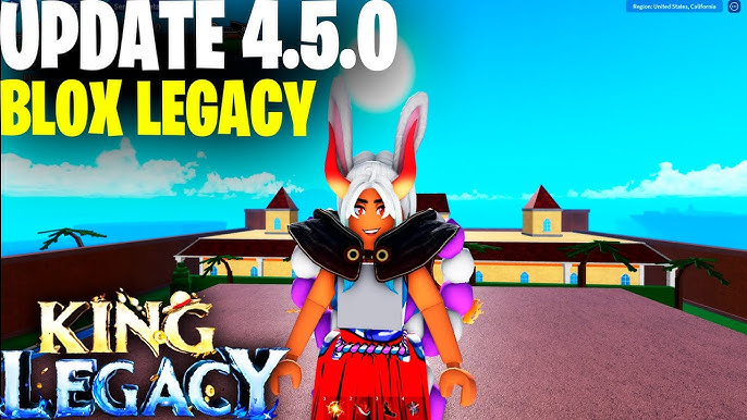 NOVA ATUALIZAÇÃO UPDATE 4! E NOVAS FRUTAS CODIGOS SECRETOS KING LEGACY (KING  PIECE) UPEI DO 1AO 3400 