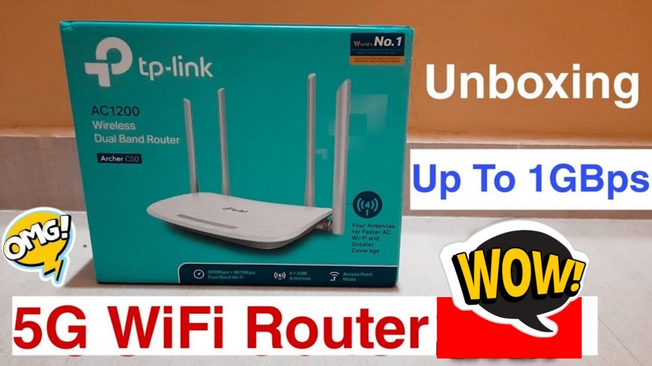 Best Dual Band Wireless Router, Best 5G Wifi Router Upto 1GBps Speed, Tp- Link AC1200 UnBoxing 