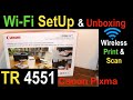 Canon Pixma TR4551 Wi-Fi SetUp, Unboxing & Quick Scanning, Printing & Copy Test review.