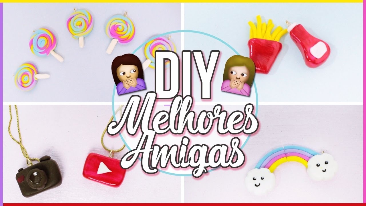 DIY 8 IDEIAS DE COLAR DA AMIZADE PARA MELHORES AMIGAS #2 Ft. Poly Gonçalves