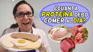 ¡PROTEÍNA PARA BAJAR DE PESO! 😵 ¿Cuánta proteína debo consumir al día? 🦑🥘  /Dra. Melissa Tejeida