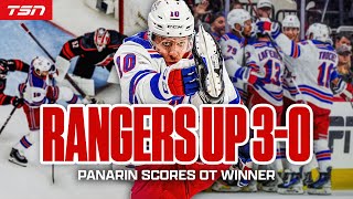 Panarin puts Rangers up 3-0 with OT winner