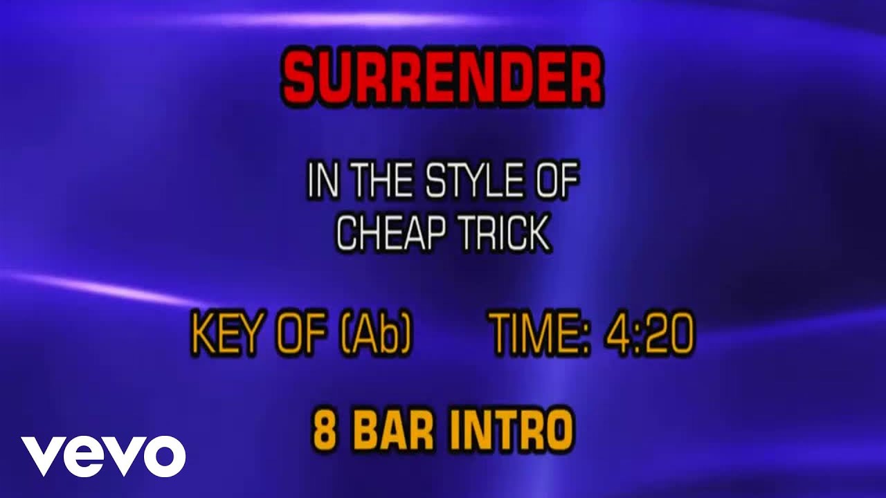 Cheap Trick Surrender (Karaoke) YouTube