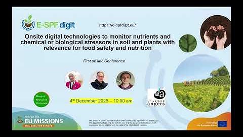 E-SPFdigit Webinar #1 - Extraction and Analysis of PFAS Compounds in Soil