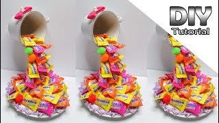 IDE KREATIF DIY - Cara Membuat Tempat Permen Cangkir Tumpah | Floating Candy | Flying tea cup candy