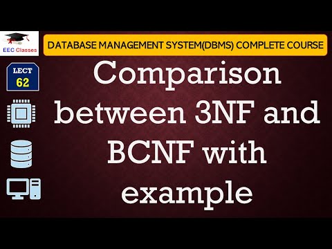 Boyce-Codd Normal Form with example | Comparison between 3NF and BCNF