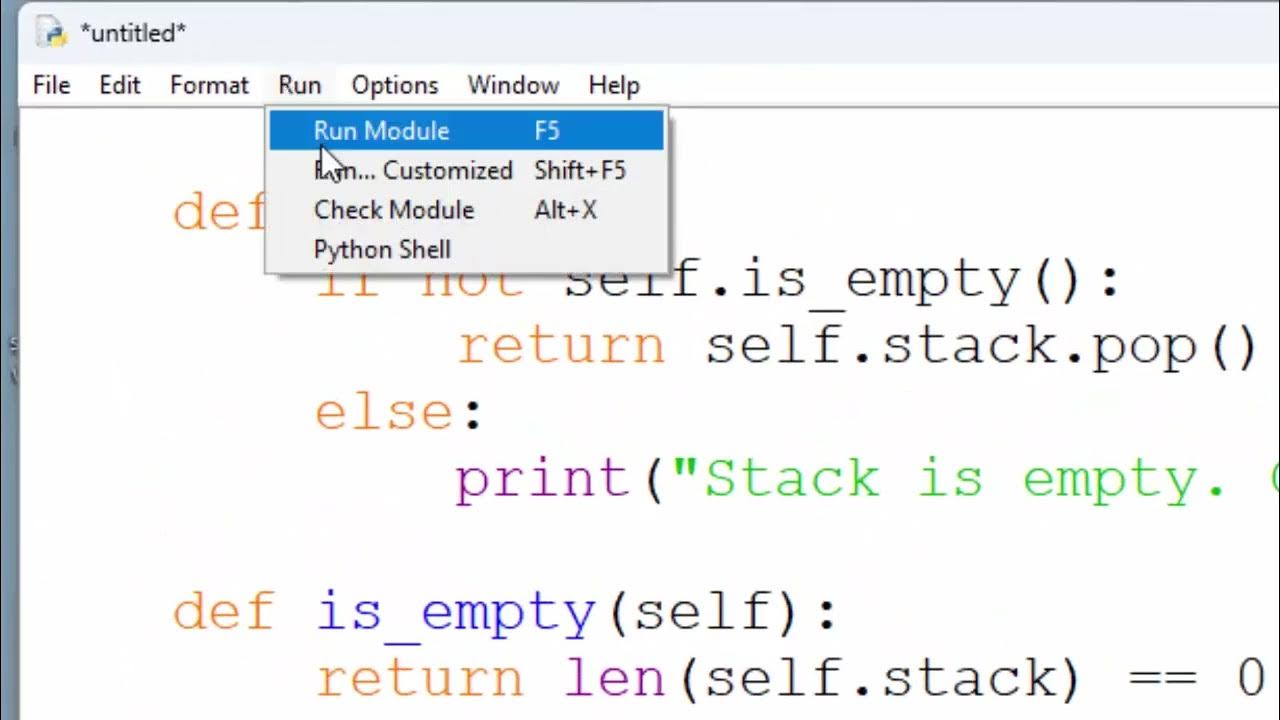 Implement stack using list python tutorials data structures