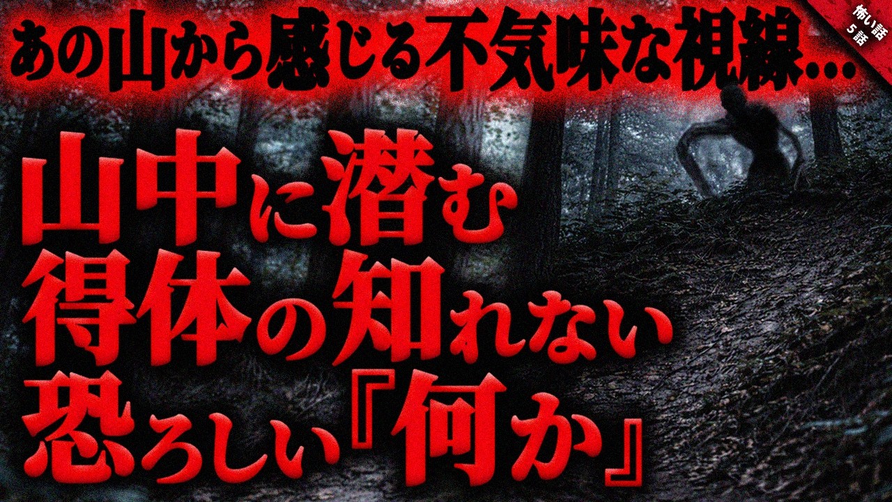 【怖い話】山に潜む得体の知れない”何か”に遭遇した人の奇妙で不気味な体験談…。『山に潜む何かに纏わる怖い話』全5話【ゆっくり怖い話作業用/睡眠】