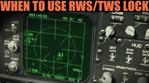F-15C Eagle: When To Lock With RWS & TWS Radar Modes Tutorial | DCS WORLD