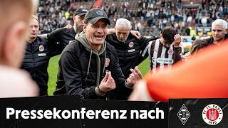 Die Pressekonferenz Nach Dem Spiel Gegen Borussia Mönchengladbach