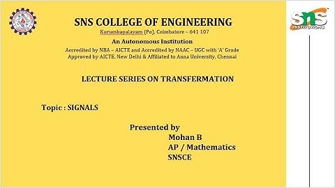 DT VIDEO | COMPLEX VARIABLE | B.MOHAN | SNS INSTITUTIONS