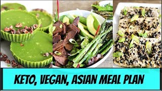 Keto, vegan, asian meal plan ...