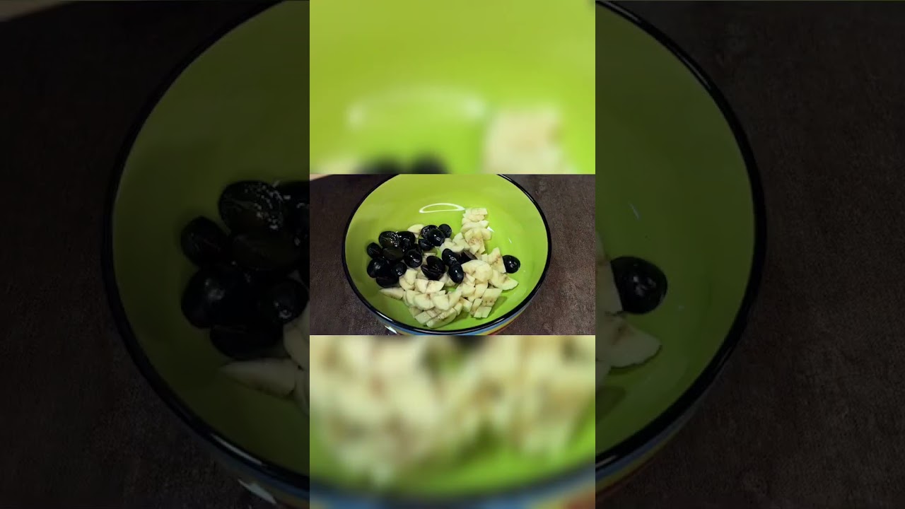 Preparing fruit salad 