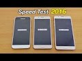 Samsung Galaxy J7 vs J5 vs J3 (2016) - Speed Test! (4K)