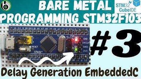STM32 Delay generation by TIMER peripheral EmbeddedC code || TIMER1 || TIMER2 || EmbeddedC