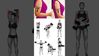 Arms Workout For Women #homeworkout #armworkout #dumbbellworkout #shorts