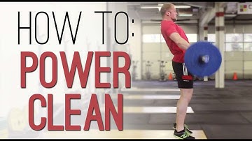 How to POWER CLEAN: Power Clean properly - exercise demonstration with correct technique