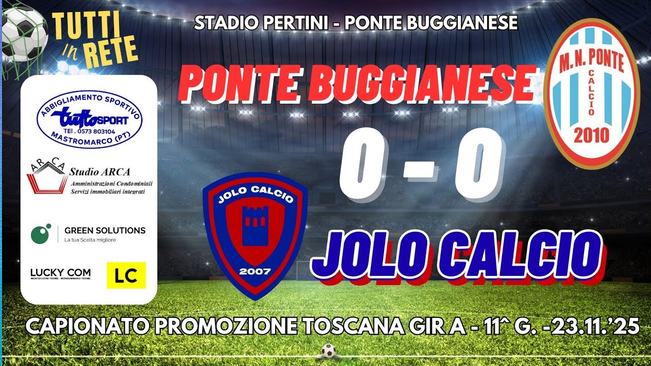 PONTE BUGGIANESE  0 - 0  JOLO CALCIO