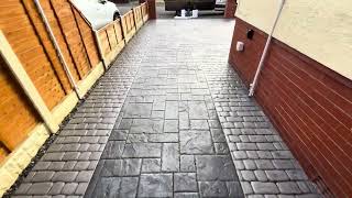 Pattern Imprinted Concrete Driveway, Fylde Coast - Northern Cobblestone