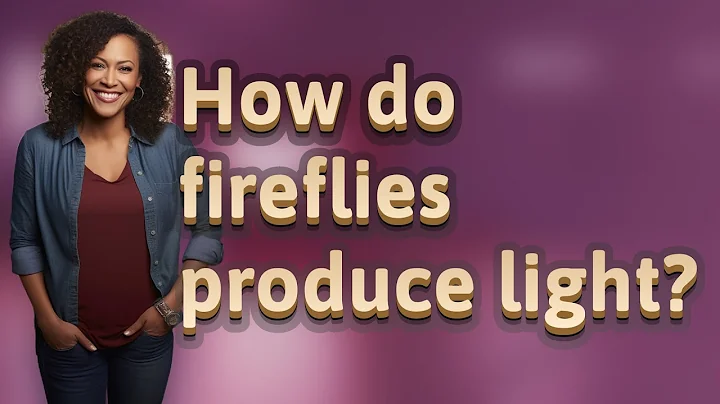 How do fireflies produce light?