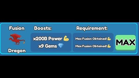 Getting Dragon Fusion in Super Power Fighting Simulator