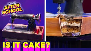 SEWING MACHINE or CAKE? 🪡 | Is It Cake? | Netflix After School screenshot 5